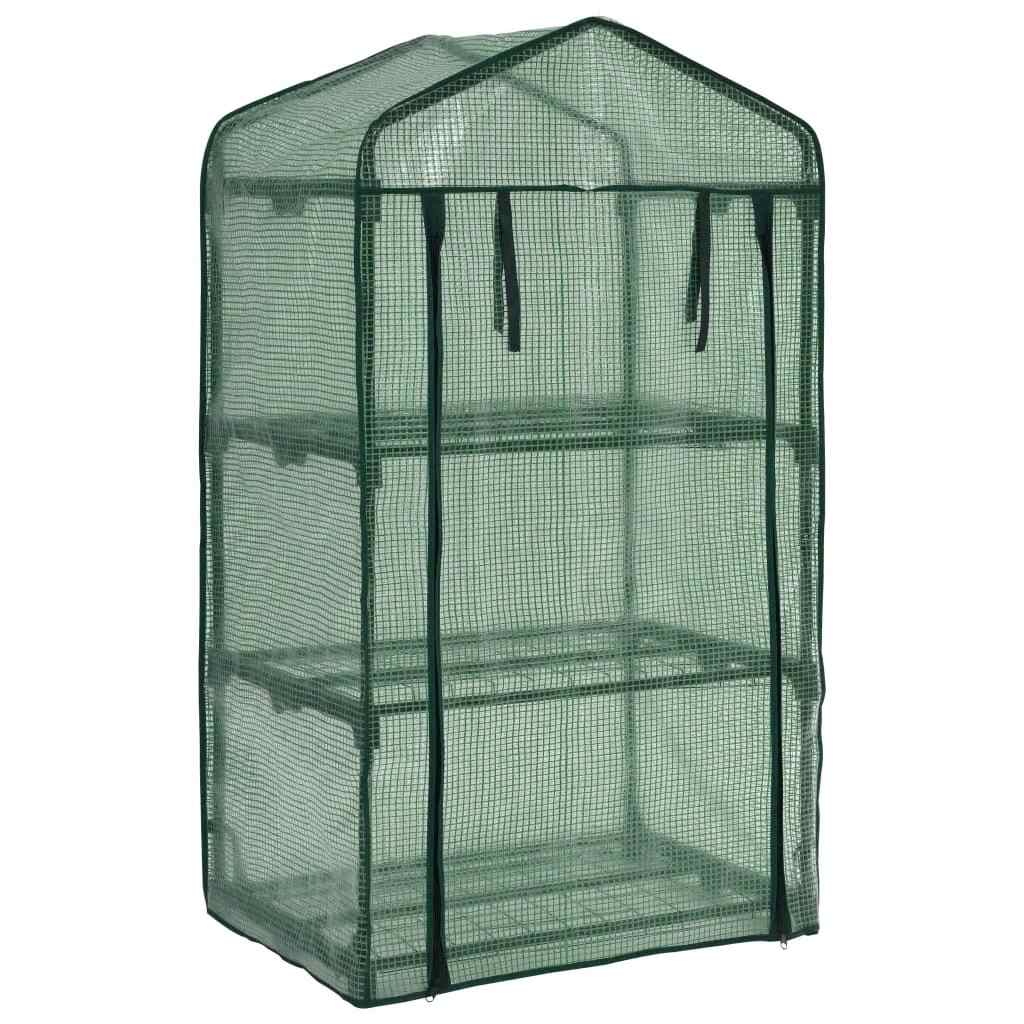 Mini-Gewächshaus 3 Ebenen 69×49×125 cm – Pflanzenzelt für Garten und Balkon